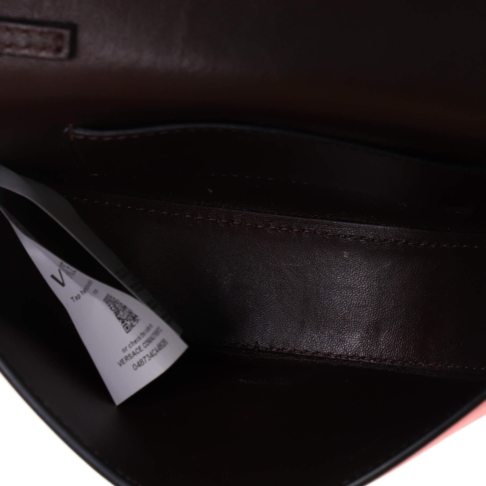 Red Versace Virtus Belt Bag Leather