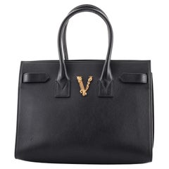 Versace Virtus Belted Tote Leather