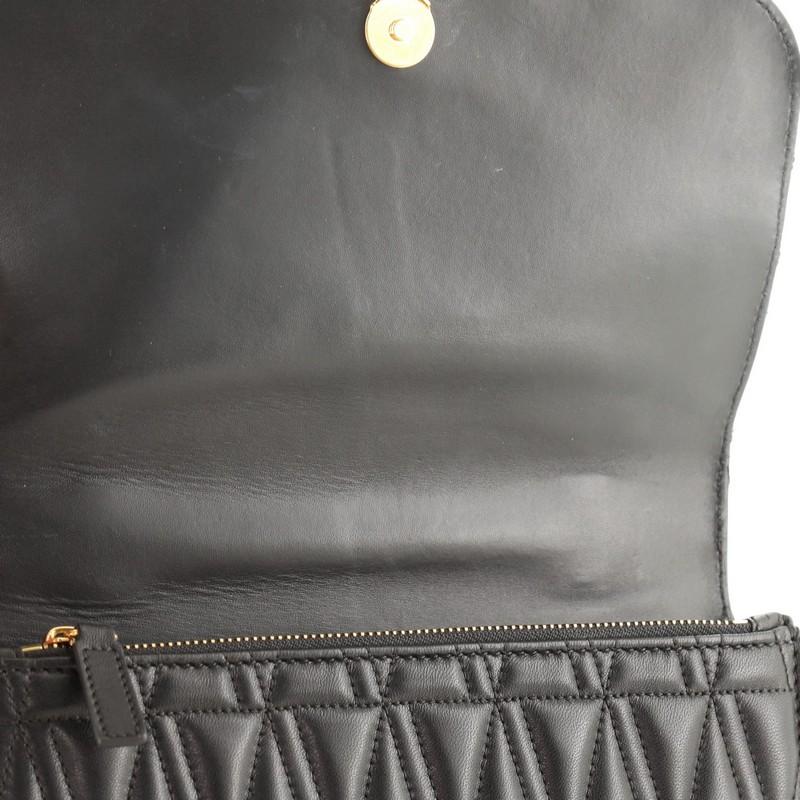 Versace  Virtus Shoulder Bag Quilted Leather Small 1