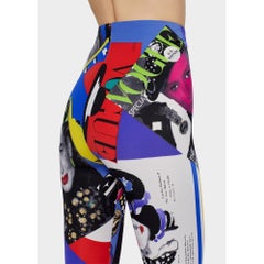 Versace Vogue SS'91 Print Tribute Tights IT46 US10