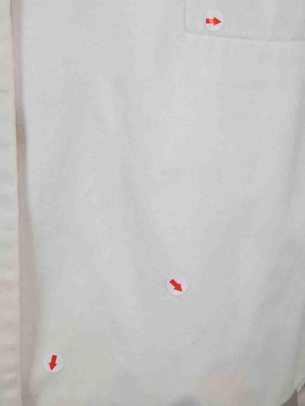 De las mujeres Blazer blanco abotonado Versace Talla XL en venta