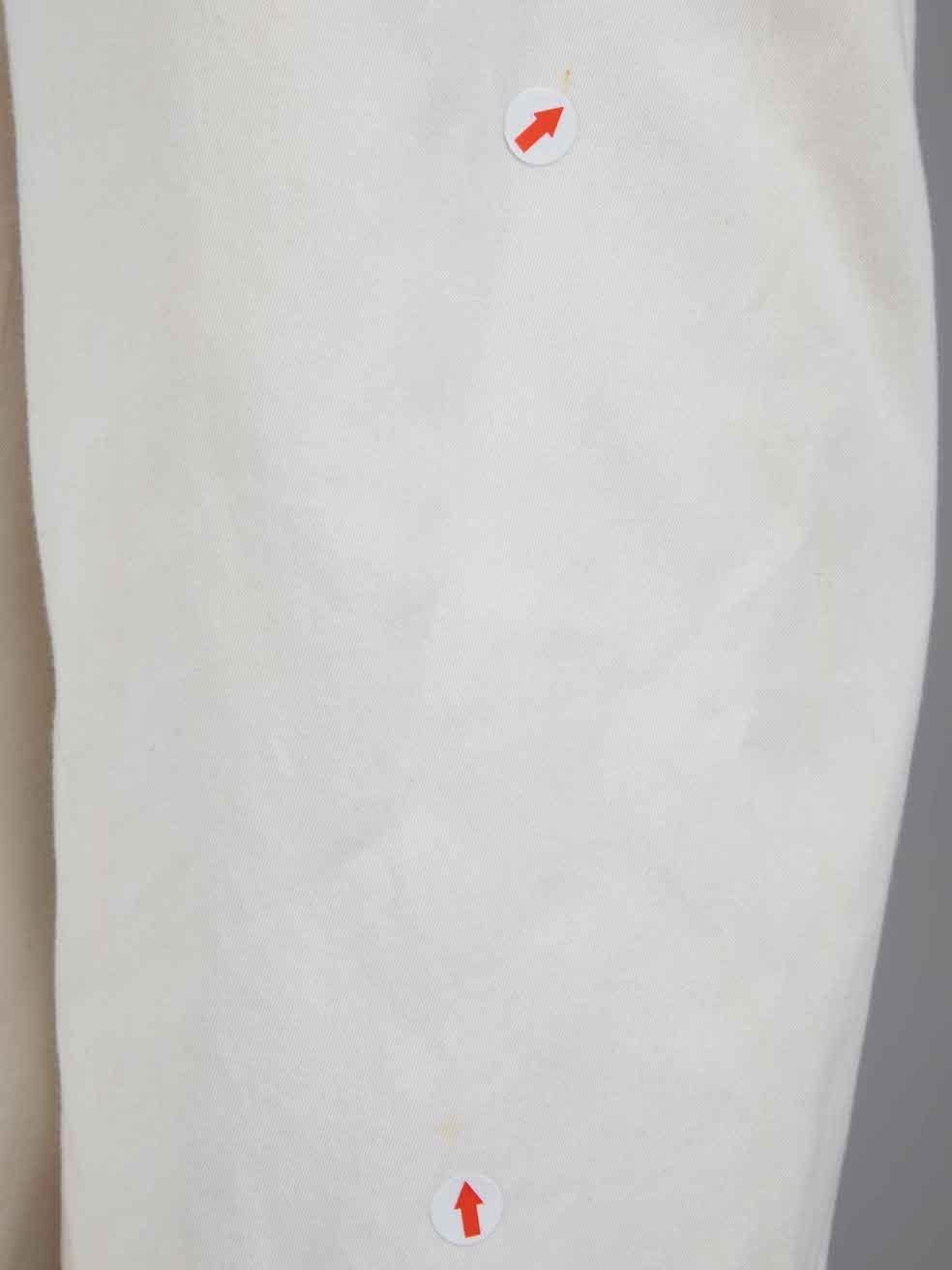 Blazer blanco abotonado Versace Talla XL en venta 4