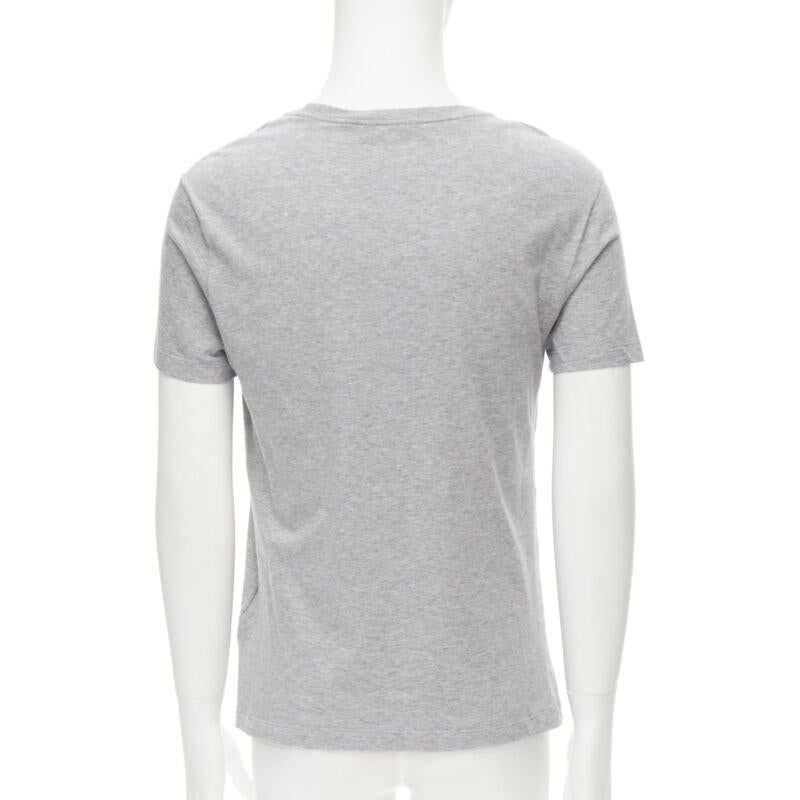 Men's VERSACE white Gianni Signature logo embroidery grey tshirt Taylor Fit S For Sale