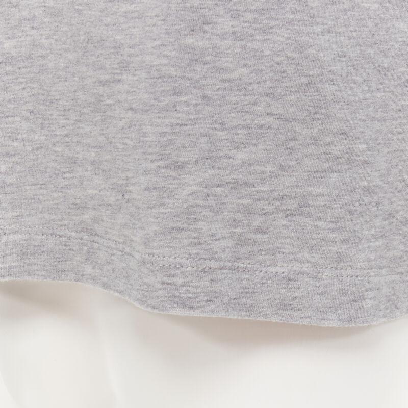 VERSACE white Gianni Signature logo embroidery grey tshirt Taylor Fit S For Sale 2
