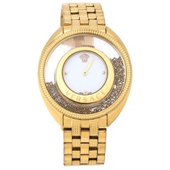 Versace White Gold Tone Steel Destiny Spirit 86Q Women's Wristwatch 39 mm
