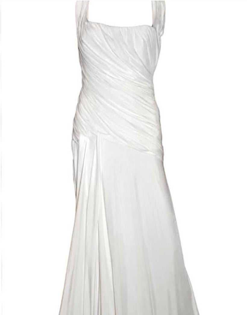 Women's VERSACE WHITE GRECIAN GOWN DRESS Sz IT 40 - US 4/6 For Sale