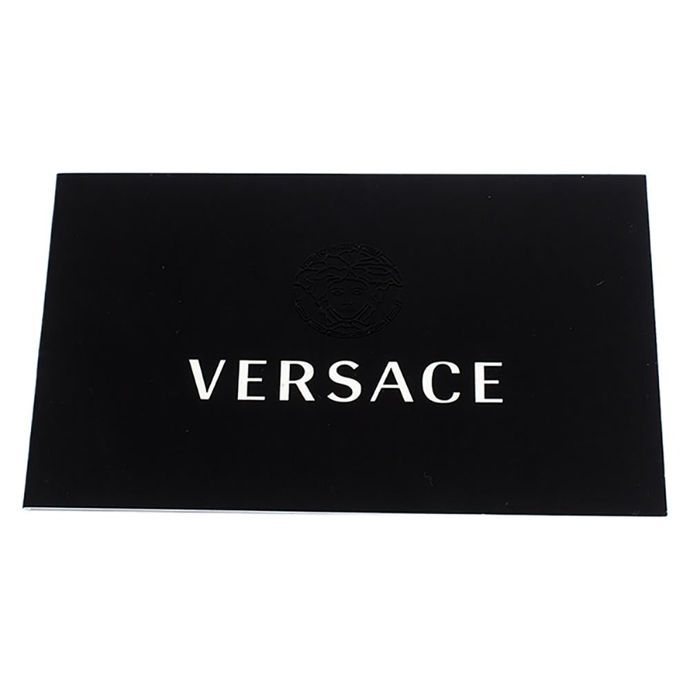 Versace White Leather Logo Embossed Tote 4