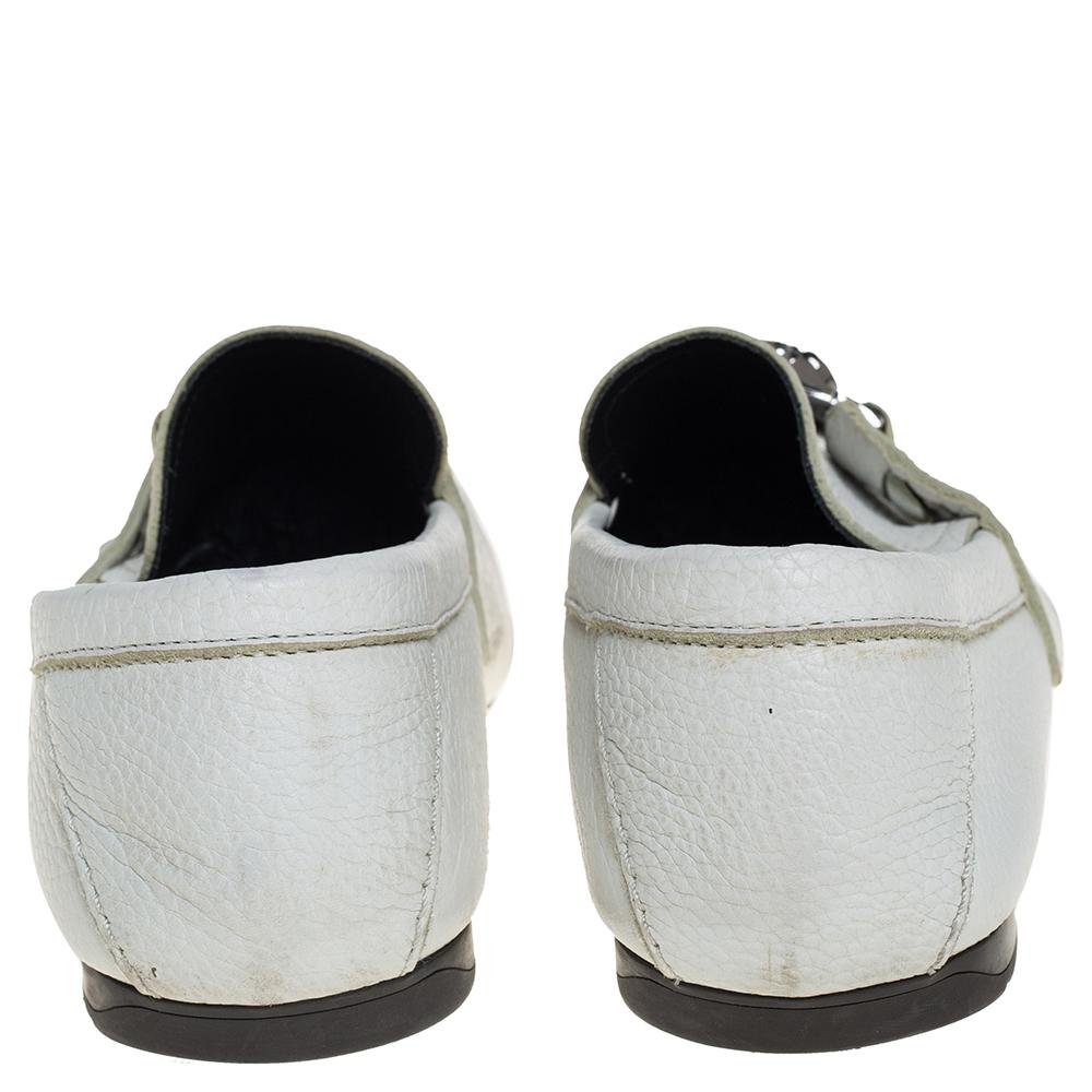 versace loafers white