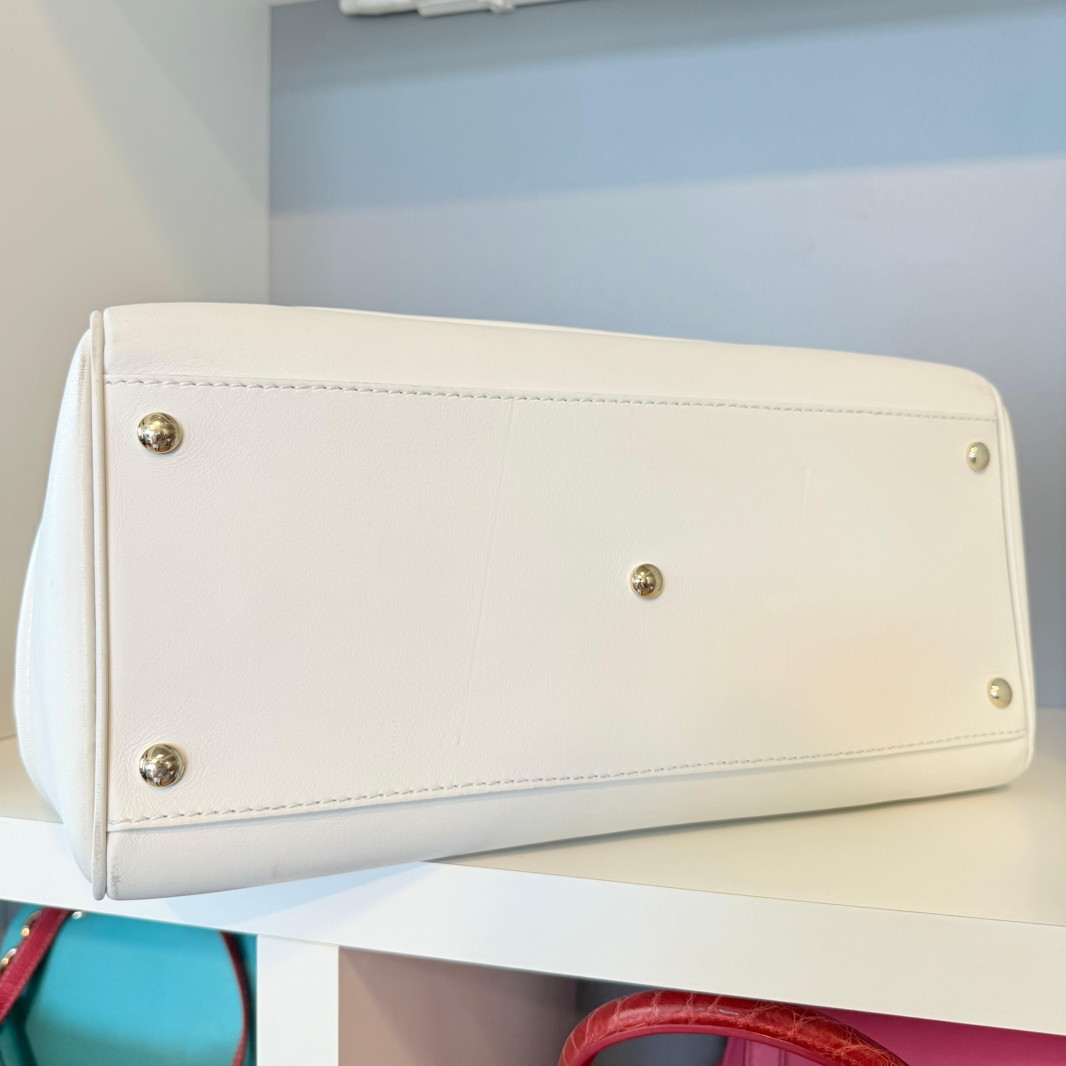 Versace Bolso Palazzo Imperio Piel Blanco en venta 2