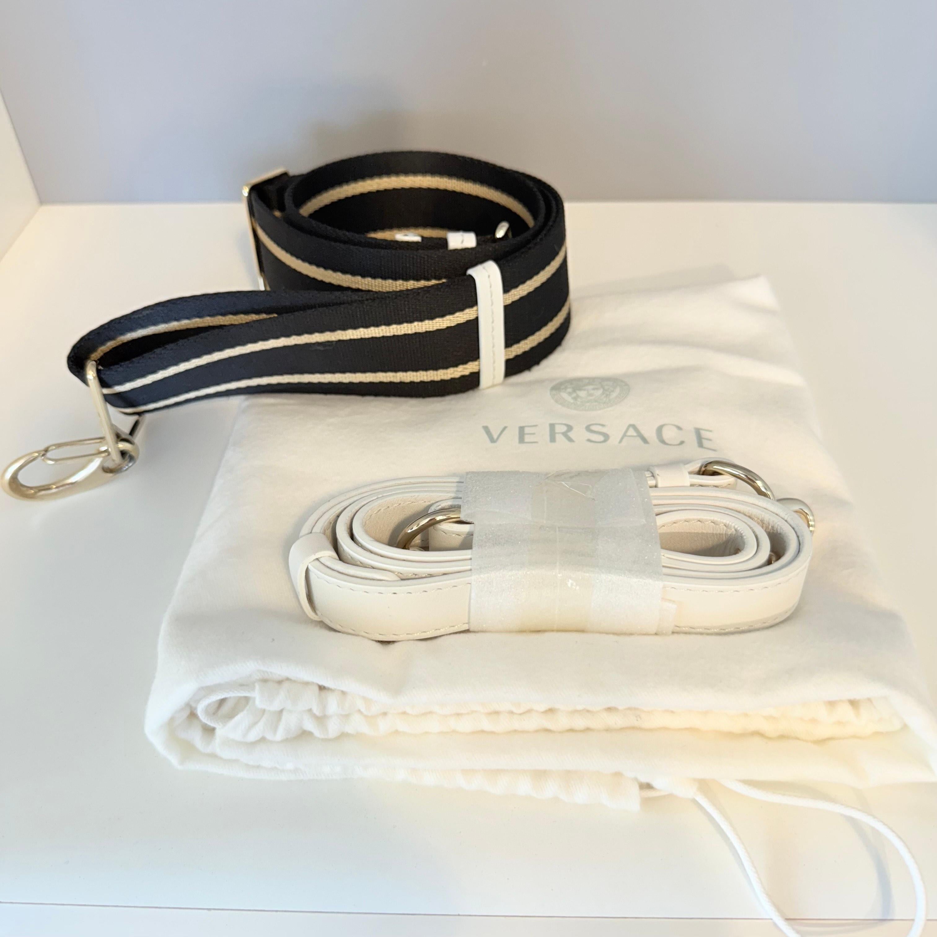 Versace Bolso Palazzo Imperio Piel Blanco en venta 4