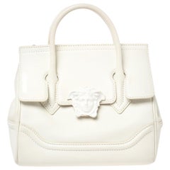 Versace Weißes Leder Palazzo Empire Tote