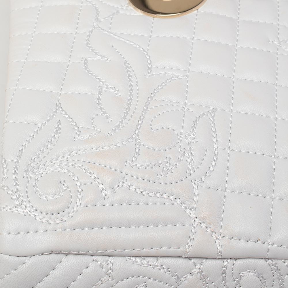 Versace White Leather Vanitas Medea Shoulder Bag 5