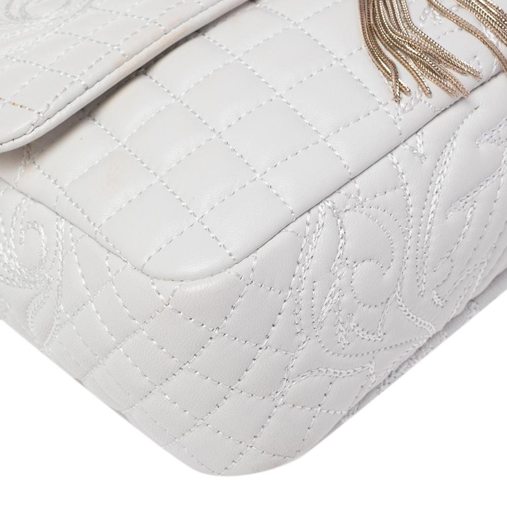 Women's Versace White Leather Vanitas Medea Shoulder Bag