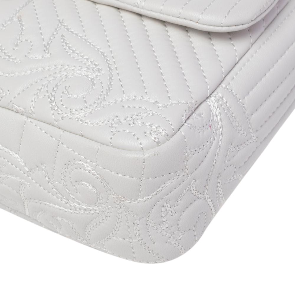 Versace White Leather Vanitas Medea Shoulder Bag 1