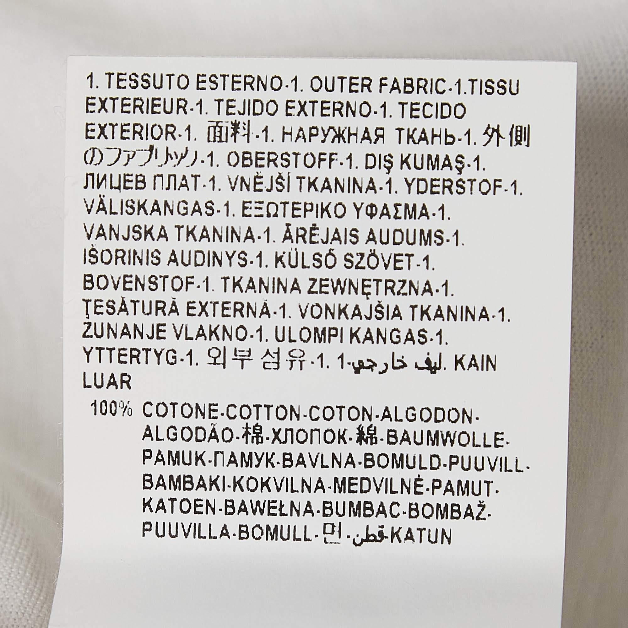 Camiseta de algodón con logotipo blanco Versace S en venta 1