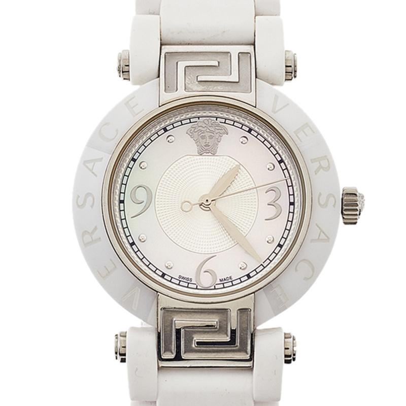 versace mother of pearl watch