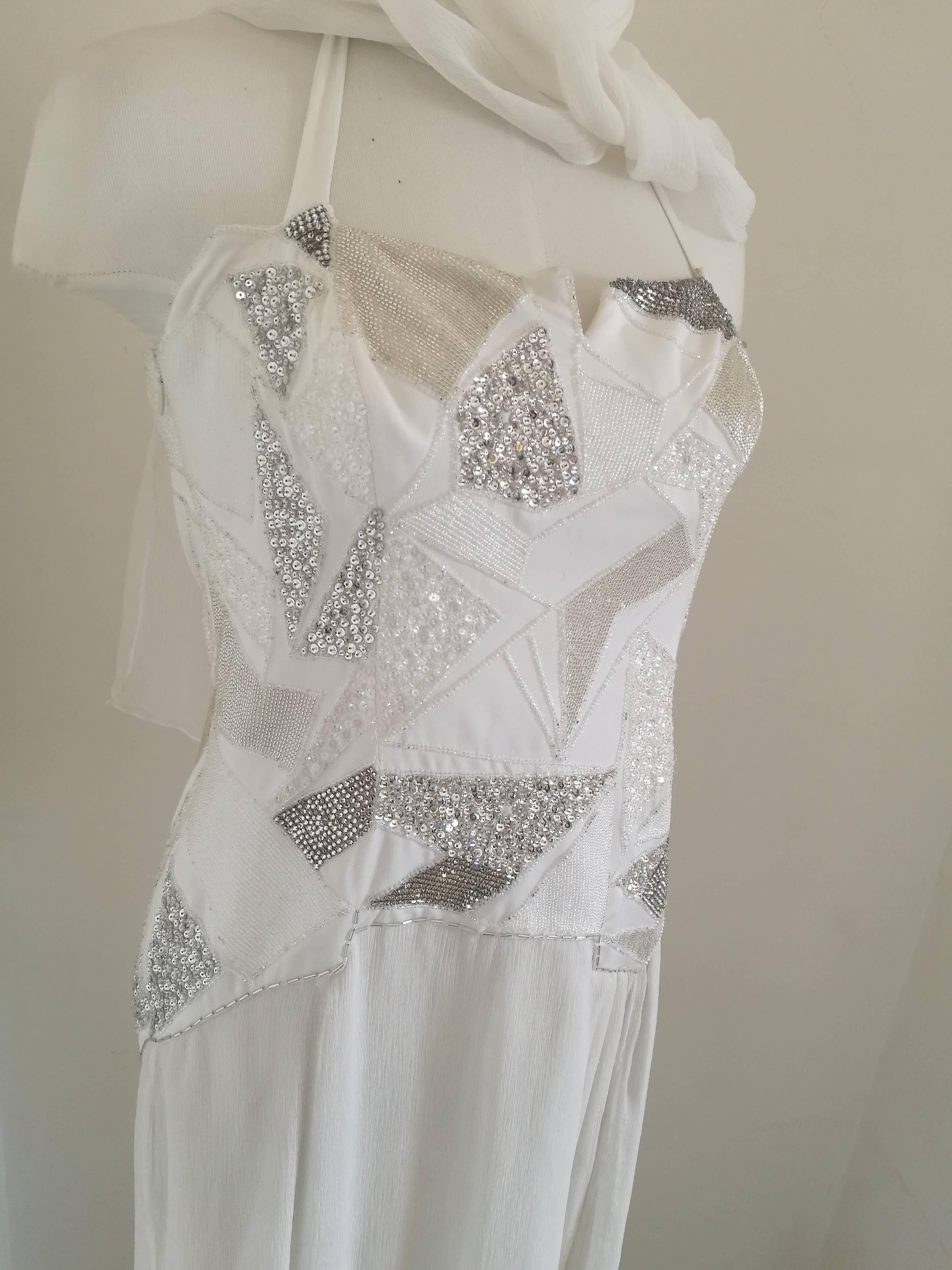 vestido versace blanco