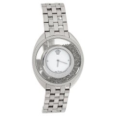 Versace White Stainless Steel Destiny Spirit 86Q Women's Wristwatch 39 mm