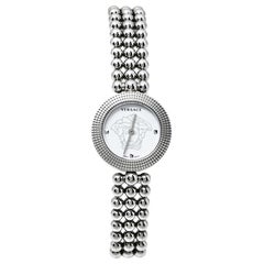 Versace White Stainless Steel Eon Soiree 94Q Quartz Women's Wristwatch 27 MM