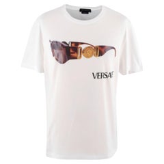 Versace White Sunglasses Print T-shirt