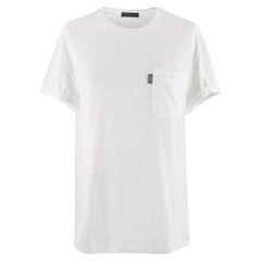 Versace White T-shirt with Front Pocket