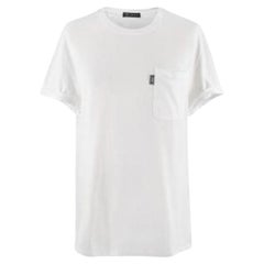 Versace White T-shirt with Front Pocket