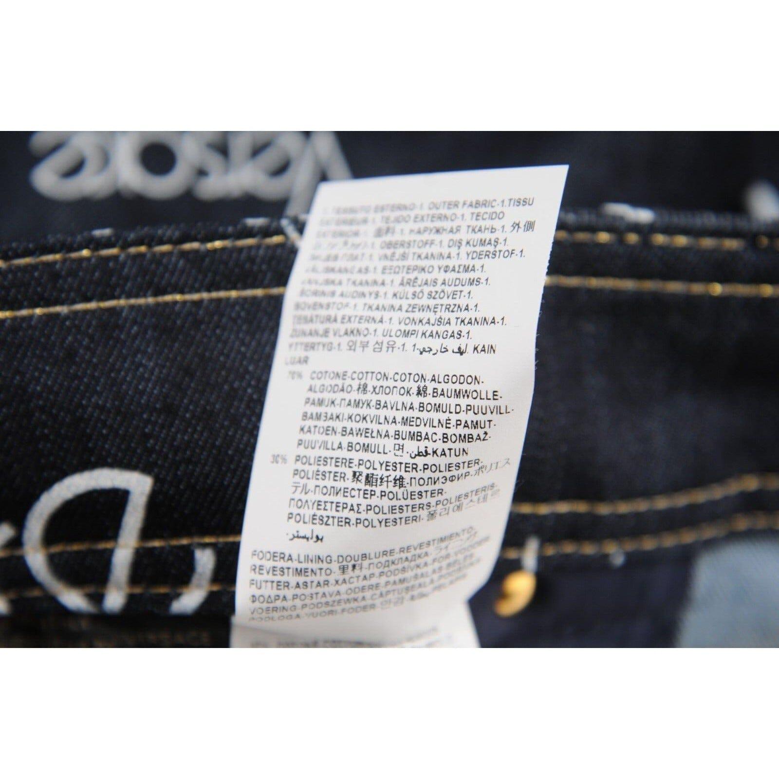 Versace Women Mini Jean Logo Skirt Size 44 Blue White Stretch Denim Medusa Head en venta 10