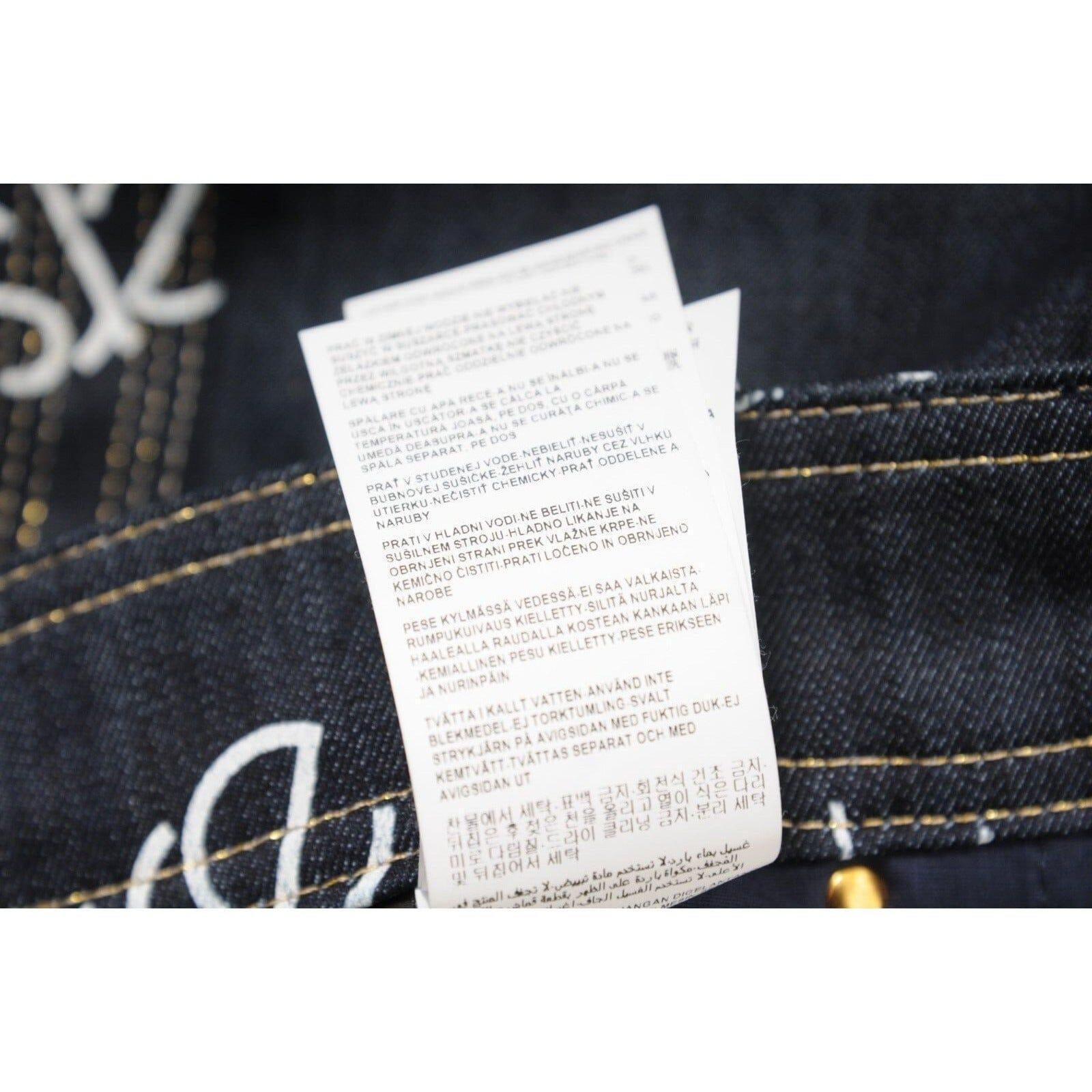 Versace Women Mini Jean Logo Skirt Size 44 Blue White Stretch Denim Medusa Head en venta 11