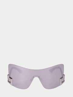 Versace Women's Contemporary Shield Sunglasses, Mirrored Lens, Italy
