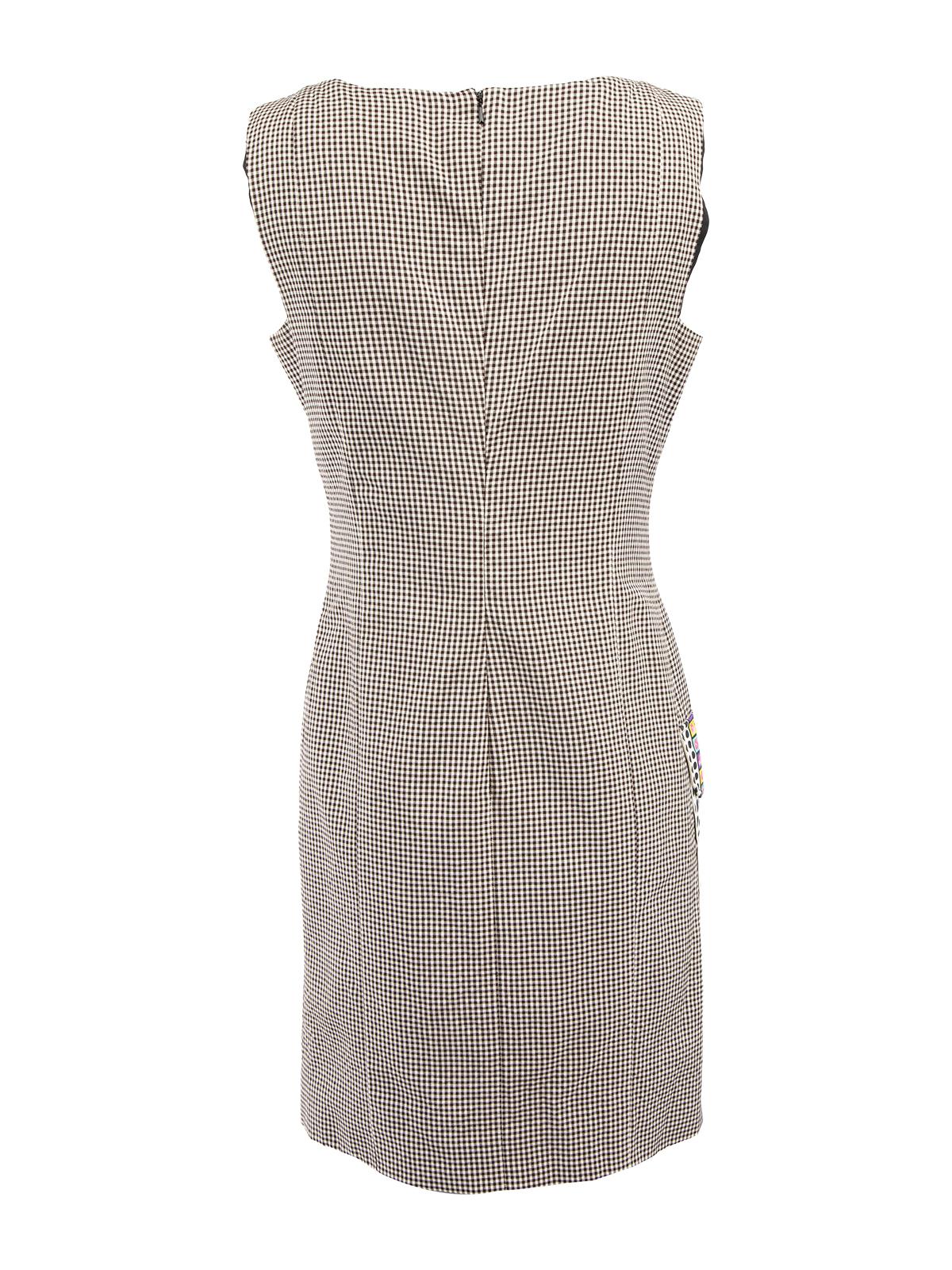 Versace Women's Gingham Dress with Contrast Pocket In Excellent Condition In London, GB
