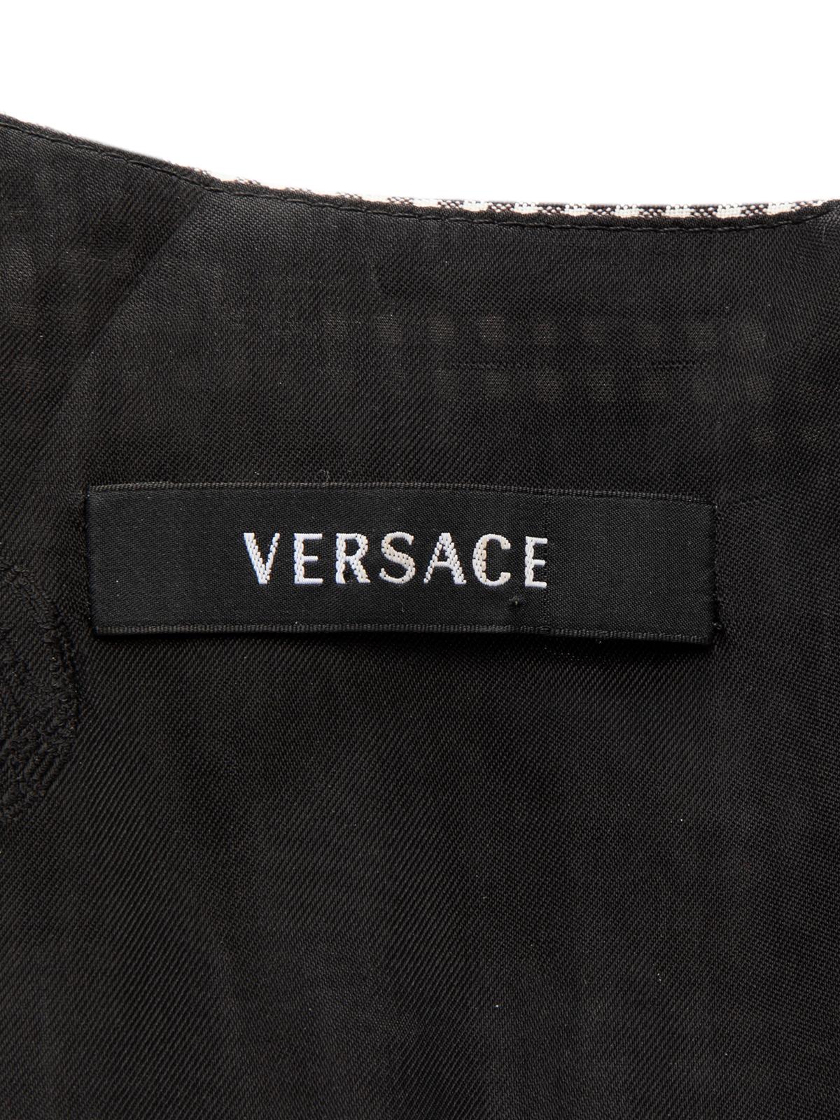 Versace Women's Gingham Dress with Contrast Pocket 2