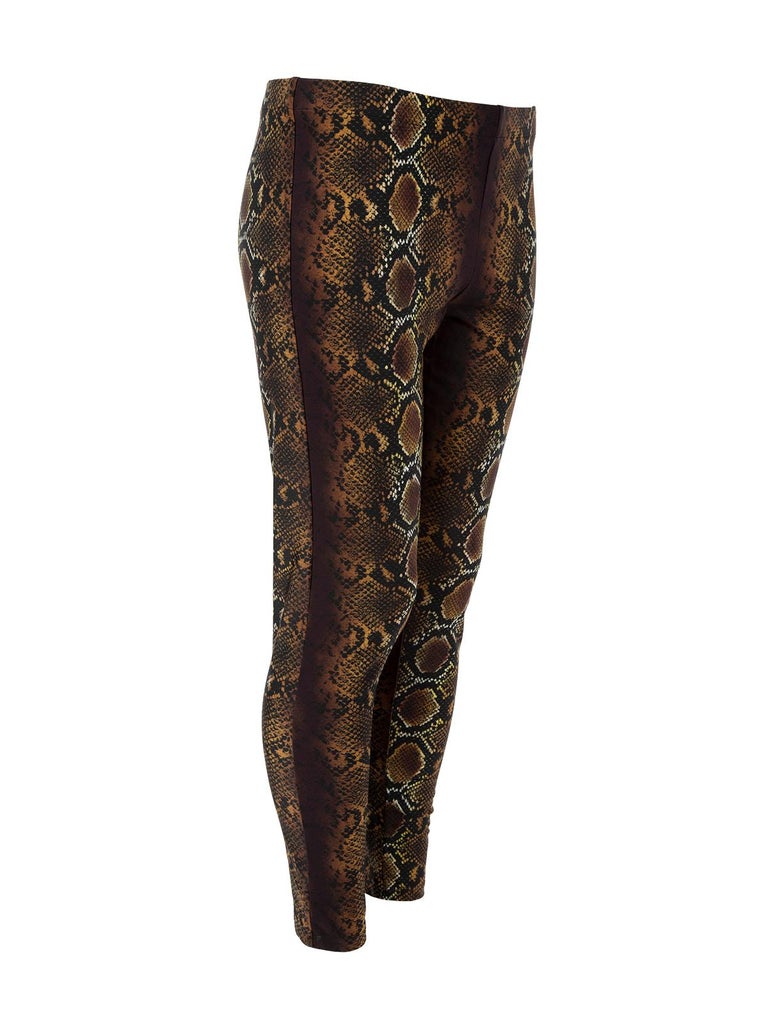 Versace Women's Snake Print Trousers For Sale at 1stDibs