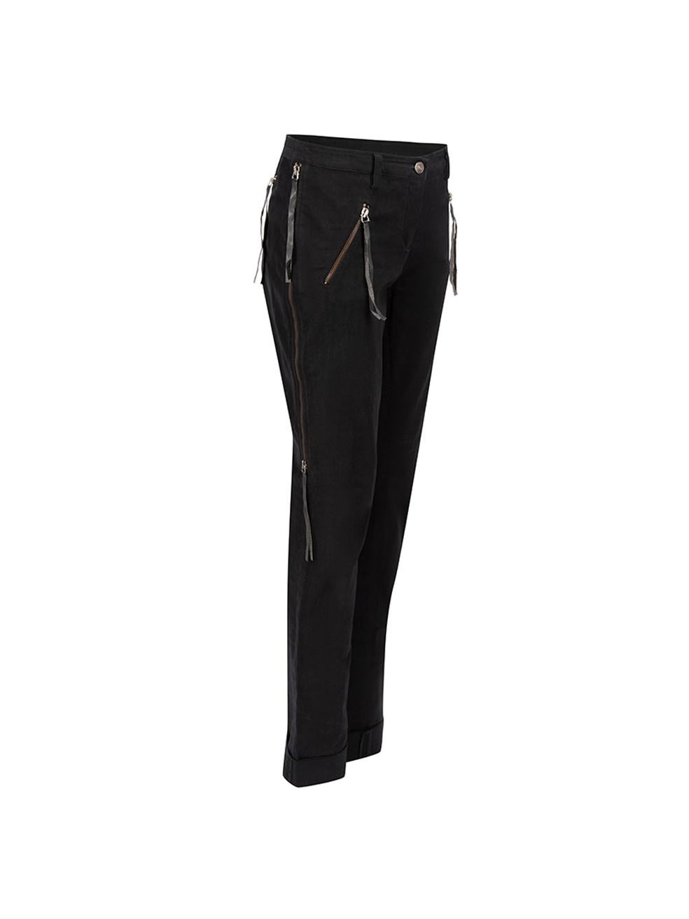 CONDITION is Very good. Minimal wear to trousers is evident. Minimal wear to the outer fabric and there are marks/fluff to the bottom part of the trousers legs. There is also wear to the zip tassels on this used Versus Versace designer resale item.