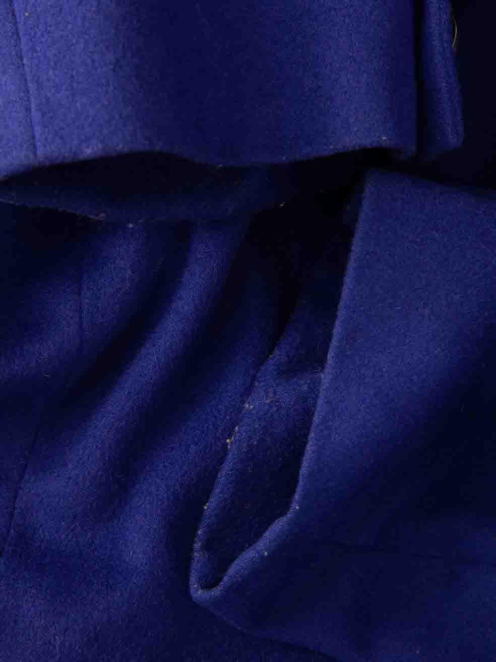 Versace Women's Versus Versace Electric Blue Wool Single Breasted Blazer 1