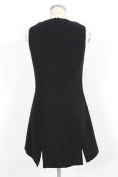 Versace Wool Vintage Little Black Dress 90s
