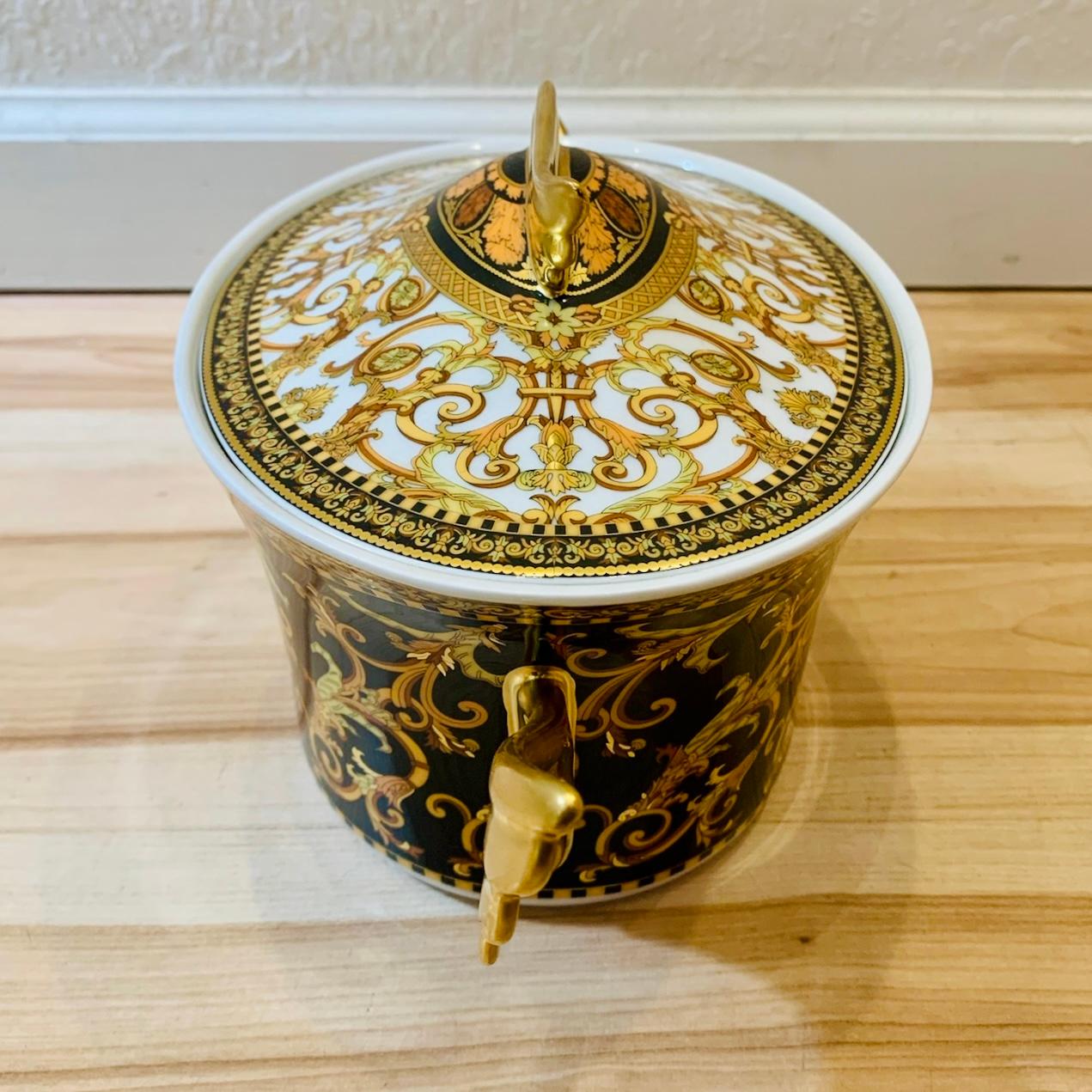 German Versace x Rosenthal Barocco Covered Vegetable Dish