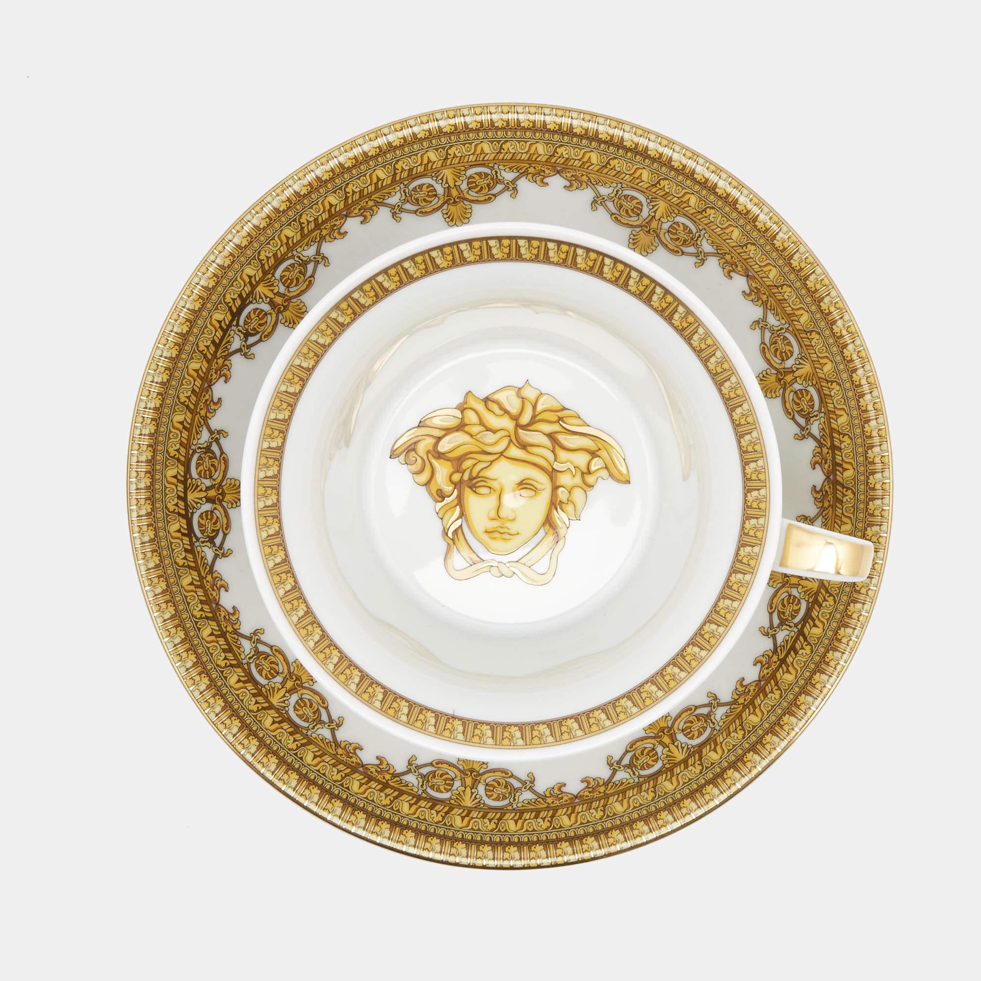Versace x Rosenthal I Love Baroque Cup and Saucer Set Of 6 In New Condition In Dubai, Al Qouz 2