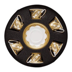 Used Versace x Rosenthal I Love Baroque Cup and Saucer Set Of 6