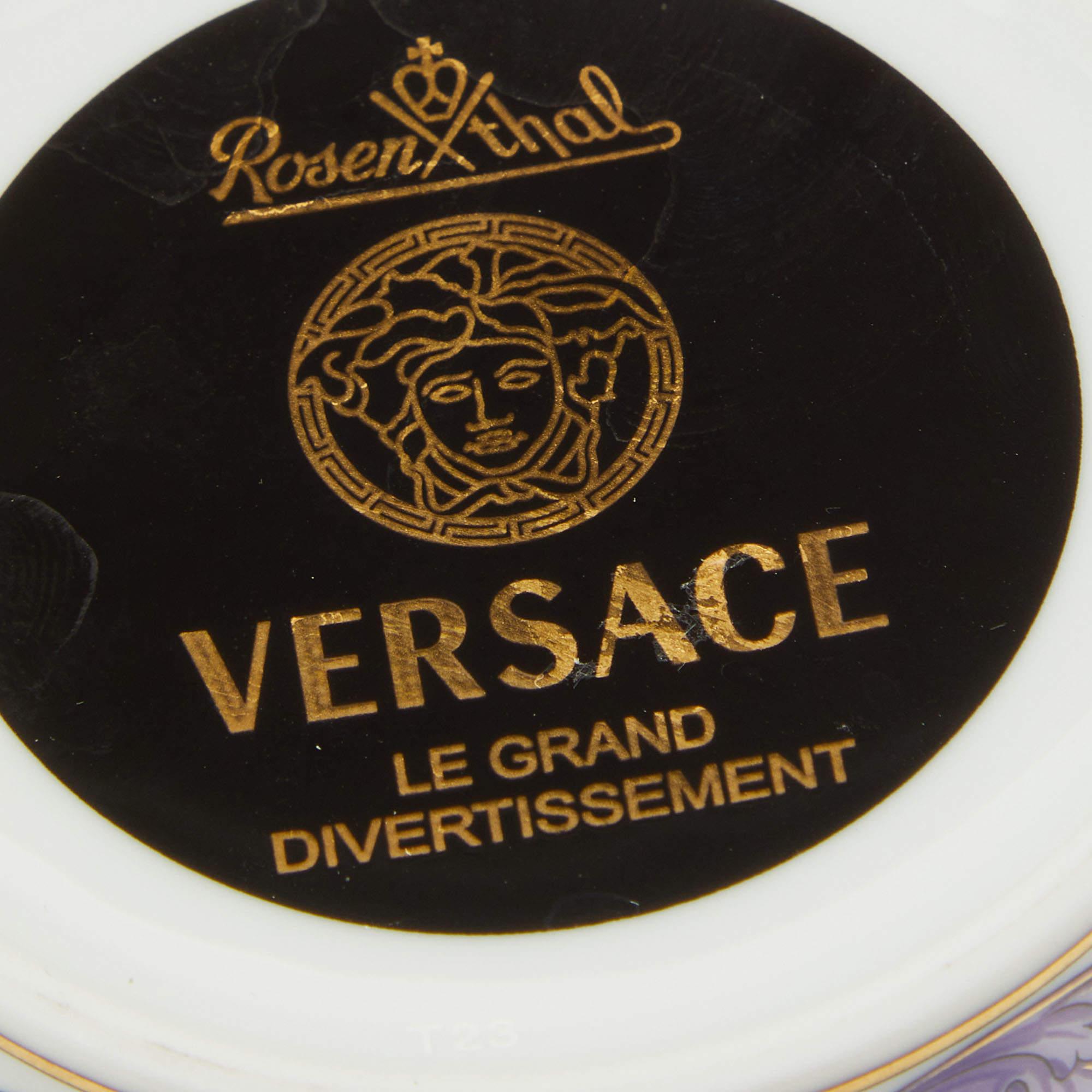 Versace X Rosenthal Le Grand Divertissement Tea Cup & Saucer Set of 10 2