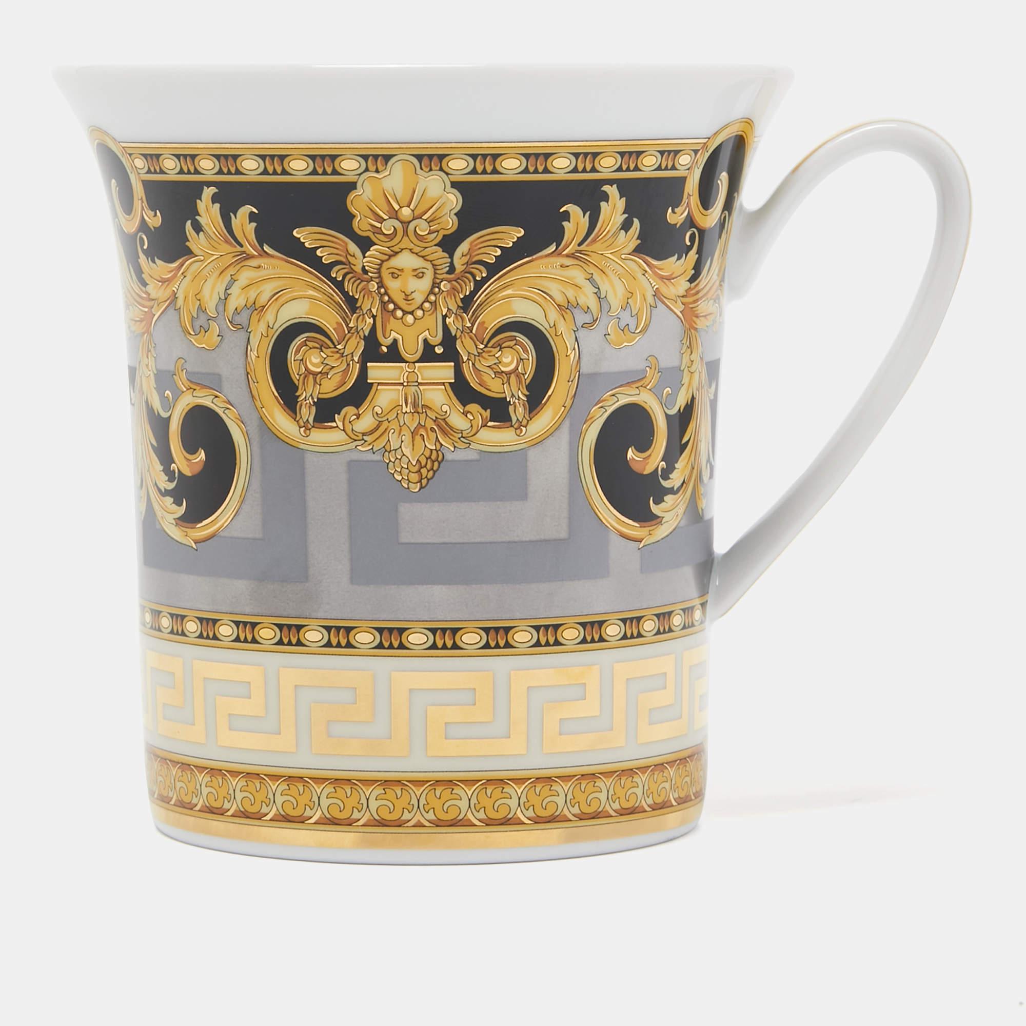 Versace x Rosenthal Prestige Gala Porcelain Mug In Excellent Condition In Dubai, Al Qouz 2