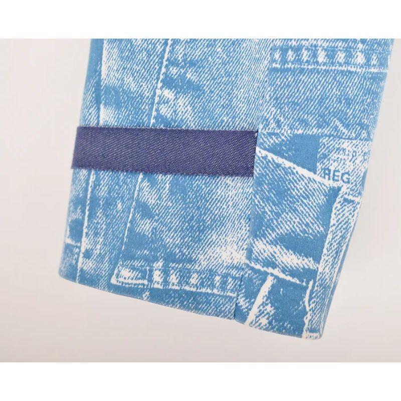 Versace Y2K - Abito due pezzi con stampa denim in vendita 3