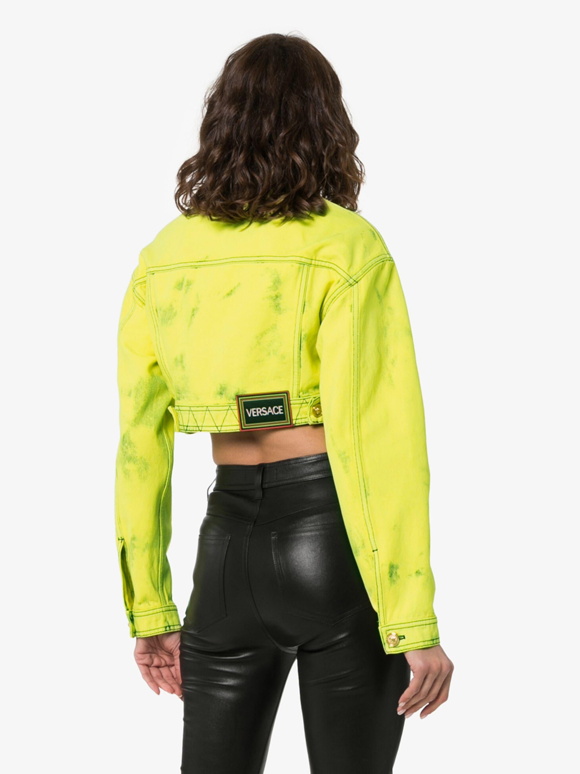 yellow jean jacket