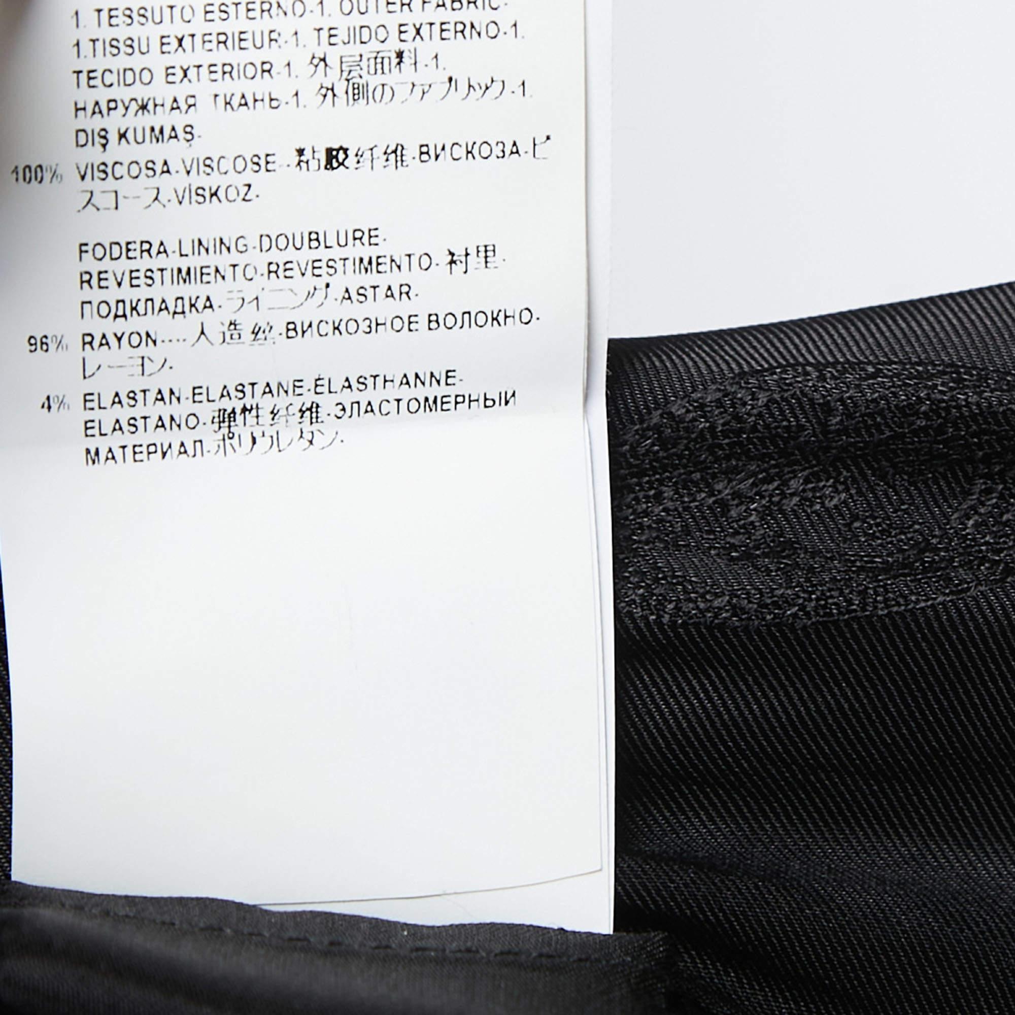 Versace Yellow Animal Printed Crepe Shift Midi Dress S 2
