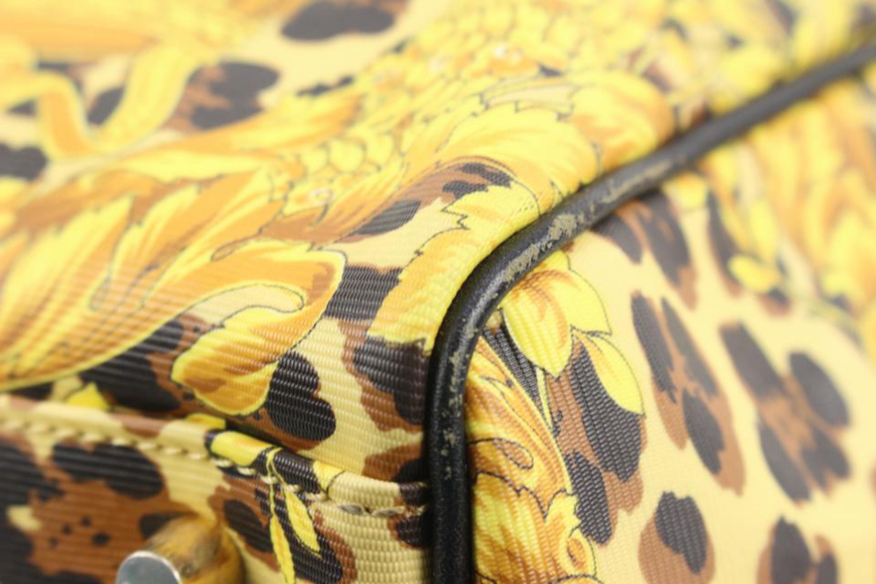 Versace Yellow Baroque Boston Bag s29ve24 1