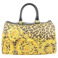 Versace Yellow Baroque Boston Bag s29ve24