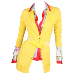 Versace yellow Cashmere Cardigan
