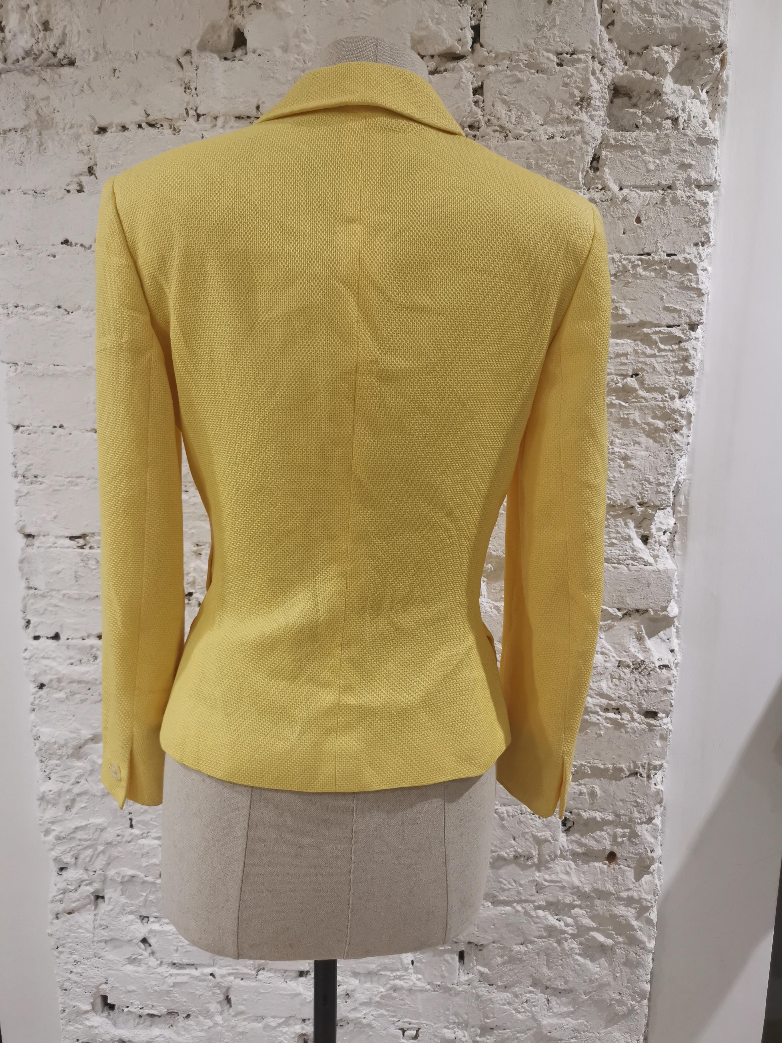 Gelbe Baumwolljacke von Versace im Zustand „Gut“ im Angebot in Capri, IT