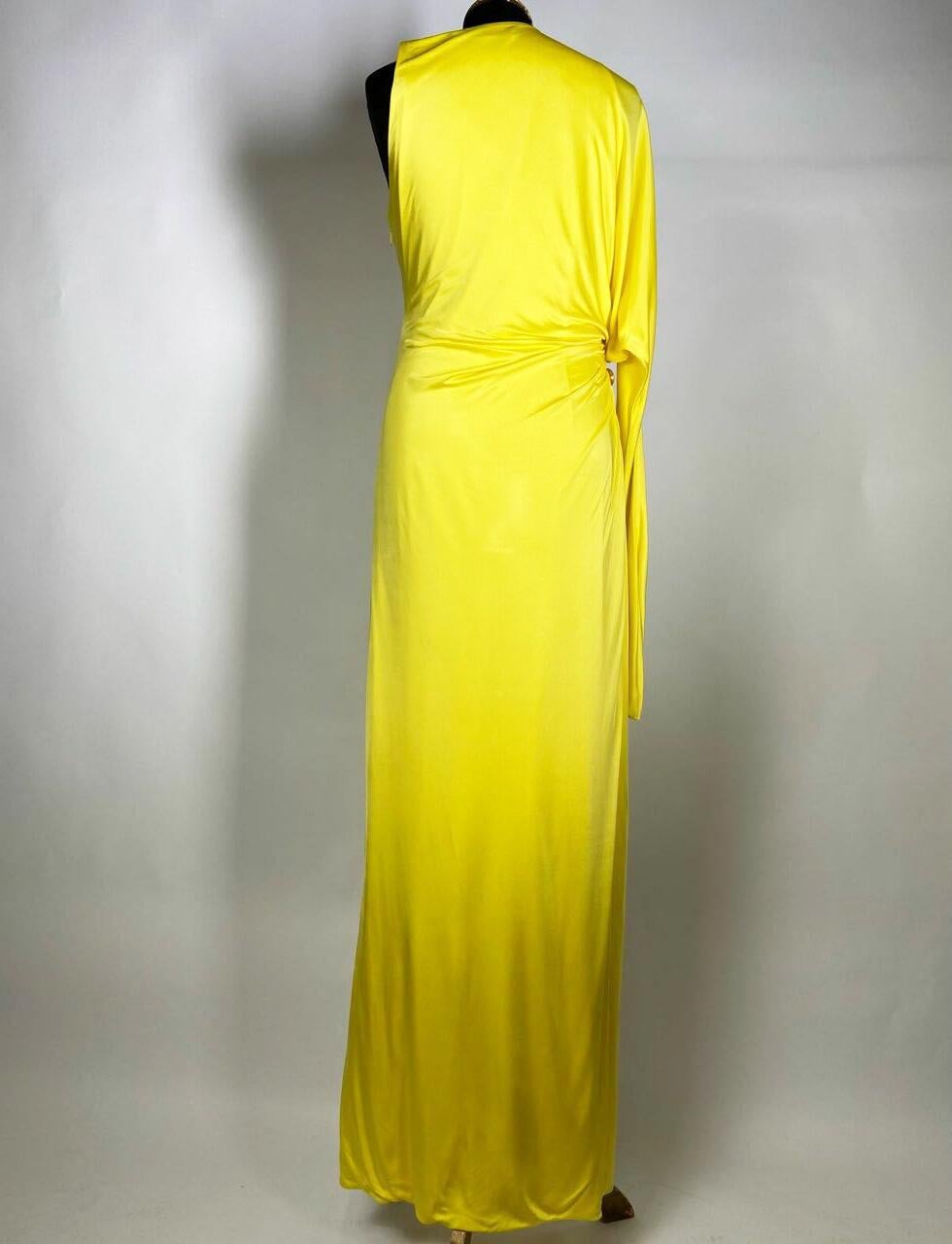 versace dress yellow