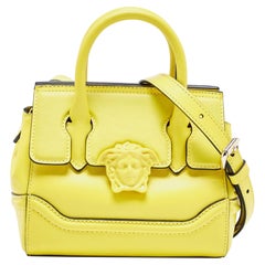 Versace Yellow Leather Mini Medusa Empire ToteThis alluring tote bag for women h