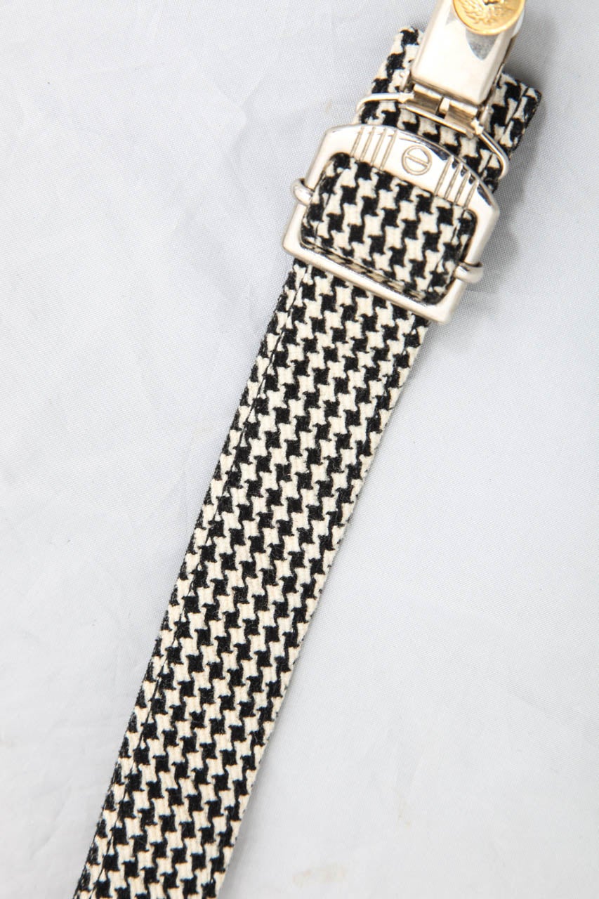 Black Versace Young Suspenders with Medusa Motifs For Sale
